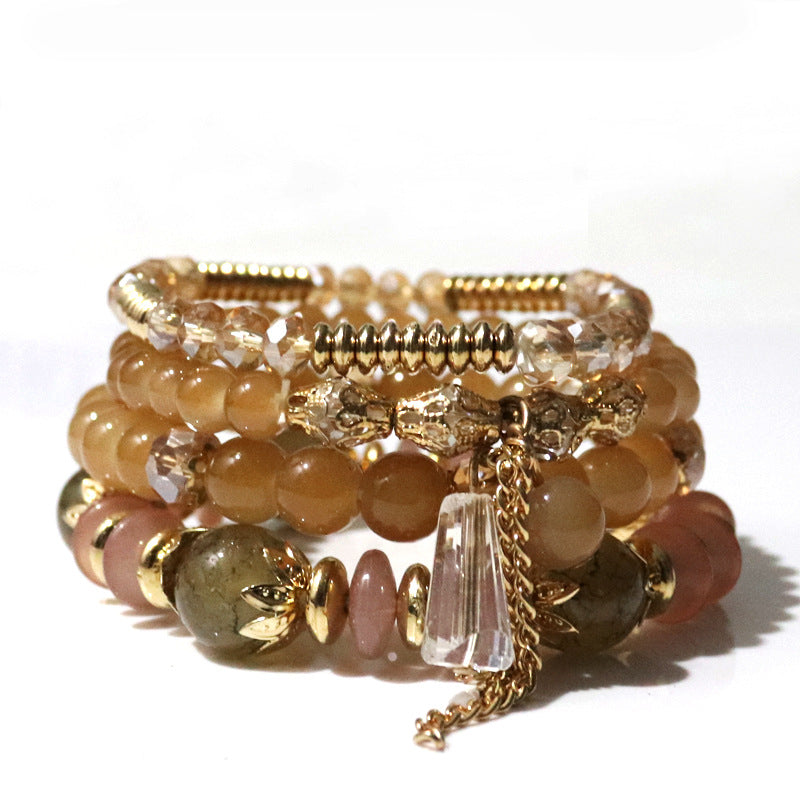 Wholesale Bohemian Crystal Glass Beads Bracelet